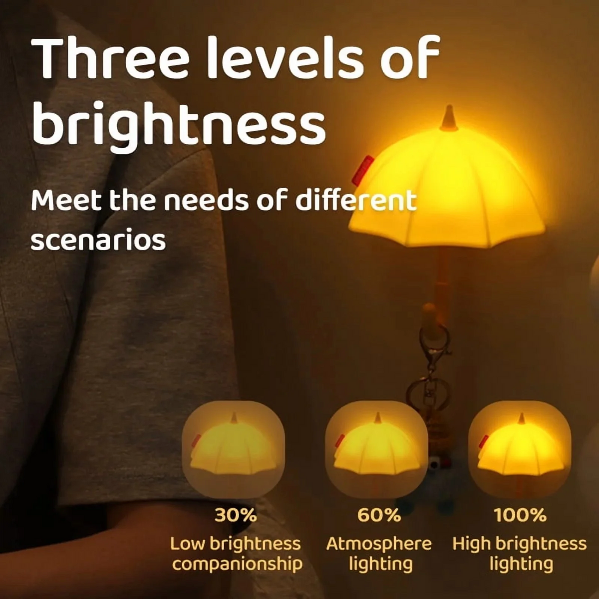 Mini Umbrella Magnetic Silicone Light